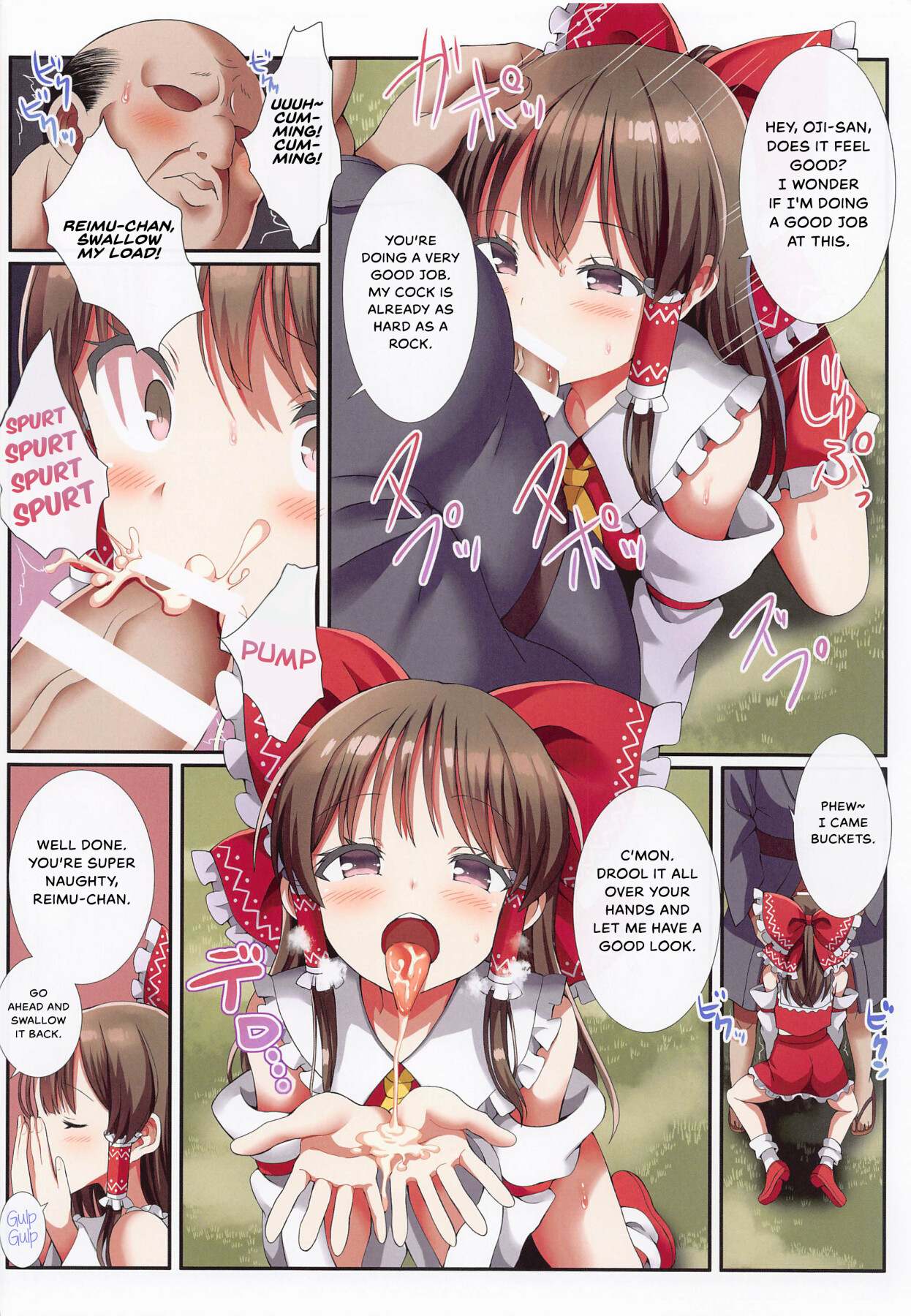 Hentai Manga Comic-Hakurei's Small Miko-san's Secret Business-Read-7